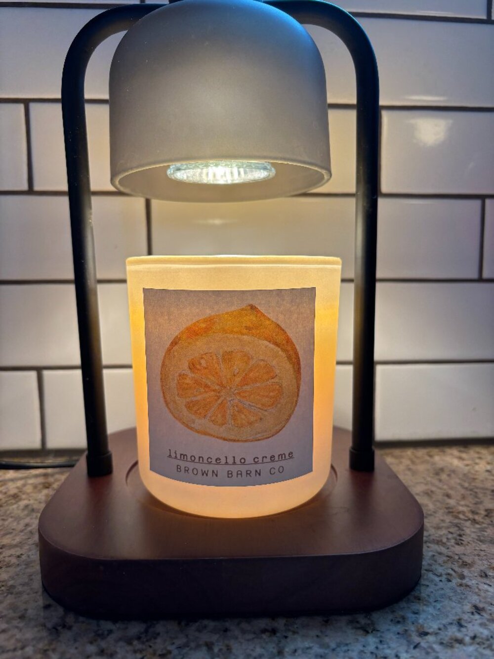 Brown Barn Co Limoncello Creme Soy Candle - Lemon Kitchen Candle - Housewarming